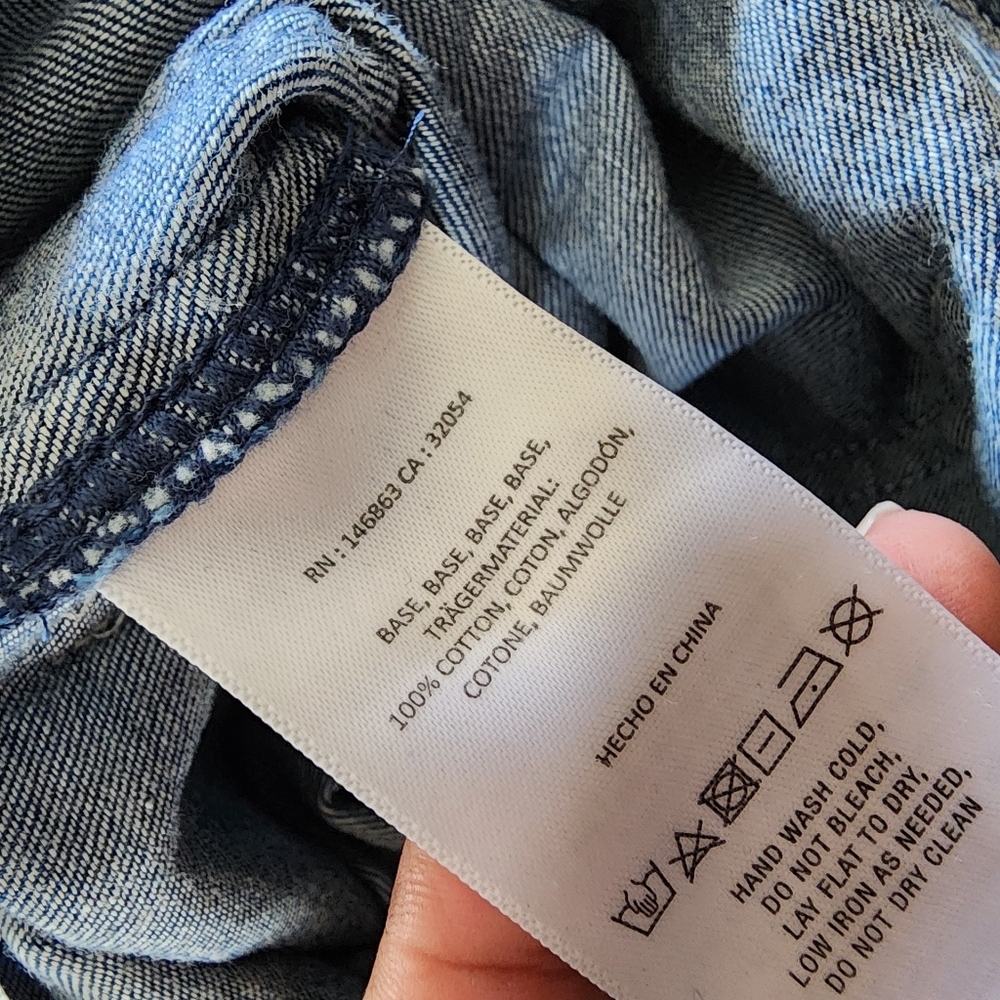 Mare Mare X Anthropologie Aya Denim Pant Jumpsuit Size Small - Picture 6 of 6